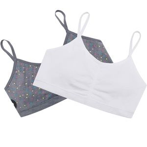 ••NWT Forbemk Girls Slim Soft Cup Bra With Removable Padding Cotton Breathable